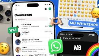 COMO VOLTAR A USAR MB WHATSAPP iOS 1.4.1 IGUAL IPHONE COM NÚMERO VIRTUAL [VÍDEO COMPLETO!]🫶