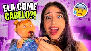 TESTANDO A VERSÃO ATUAL DA BONECA BANIDA QUE COMIA CABELO!!! *será que ainda come?