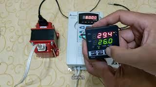 VFD-QR10-The PID temperature controller set temperature is adjusted