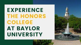 Experience the Honors College at Baylor University