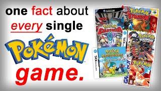 One Fact for EVERY Pokemon Game!