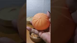 ASMR AWESOME ORANGE SQUISHY STEAM BUN SIOPAO 9 #fidgettoys #squishysteambun #binge