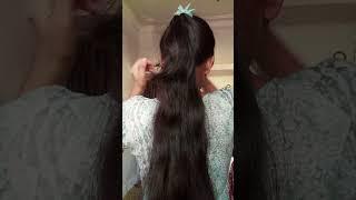 Ponytail heirstyle for girls #easyhairstyle #hairstyleforlonghair ##vairalvideo #shortvideo