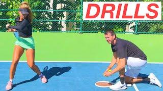 High-Intensity Tennis Drills with Former D1 Player Sara