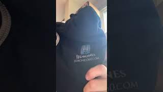 Unpacking sweatshirt from JJDrones