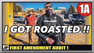 TYRANT COP'S EGO DESTROYED !! - AURORA  COLORADO SHERIFF - First Amendment Audit - Amagansett Press