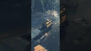 super heavy goods on dangerous road part3.  #snowrunner #gaming #truck  #trending #trendingshorts