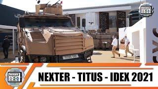 IDEX 2021 Nexter from France presents latest generation 40mm cannon CTA 40 and Titus 6x6 armored