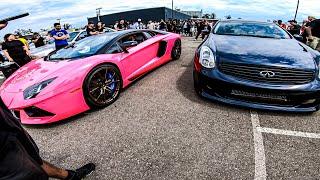 BUILT TURBO G35 VS AVENTADOR??? - EPIC SPOOOOL