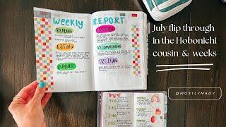 Journal flip through.. a page by page look at my July spreads in the Hobonichi Cousin & Weeks!