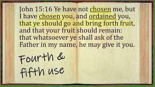 Pearl's selected Chosen verses