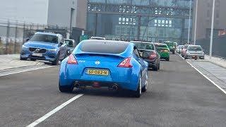 Nissan 370Z w/ Invidia Straight Pipe Exhaust - LOUD Accelerations, Revs & Powerslides !