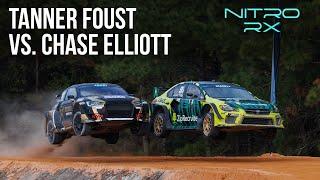 Tanner Foust vs. Chase Elliott | Nitro Rallycross Battle Bracket Round 5 Day 1