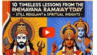 10 Timeless Lessons from the Ramayana Still Relevant Today | Cultural & Spiritual Insights