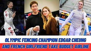 Olympic fencing champion Edgar Cheung and French girlfriend take budget airline