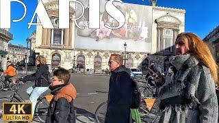 [Paris France 4K HDR Walking Tour] 1Hour Spring Walk in Center Of Paris  07/March/2025