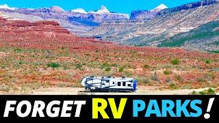 FORGET HIGH PRICED RV PARKS! FREE CAMPING ZION NATIONAL PARK (RV LIVING)