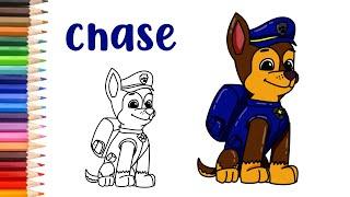 How to Draw Chase PAW Patrol Easy || Easy Step By Step Drawing Tutorial