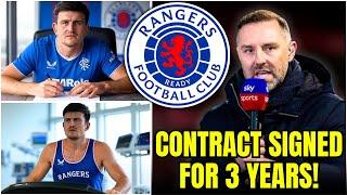 BREAKING: MAGUIRE signs THREE-YEAR deal with RANGERS | rangers fc news