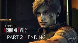 Resident Evil 2 Remake (Leon A) - Final Boss (Birkin G3 & Super Tyrant) / Ending - Part 2 (HARDCORE)