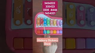 Hickory Dickory Dock Xylophone Tutorial #music #xylophone #nurseryrhymes