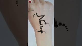 wow  simple and easy  #name / Rang e Art / #shorts ||mehndi designs || 