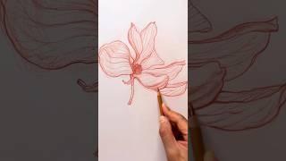 [Botanical Art] Magnolia / sanguine /drawing/ 자목련/ 상긴/ 드로잉