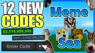 *NEW CODES* ROBLOX MEME SEA CODE 2024 AUGUST | MEME SEA CODES | MEME SEA CODE