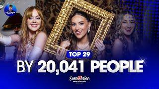 Eurovision 2025: Top 29 by 20,041 People