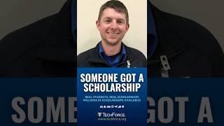 Zachary Got A Scholarship | TechForce #shorts #scholarship #techniciancareer