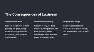 Laziness : How to overcome laziness