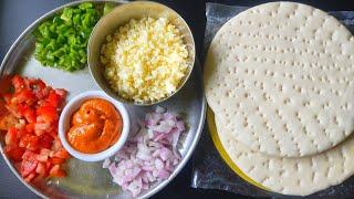 Cheese loaded readymade base pizza recipe| readymade base cheese burst pizza |homemade pizza recipe