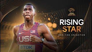 Erriyon Knighton  wins Male Rising Star  | World Athletics Awards 2022