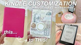 how to customize your kindle!  diy custom kindle screensaver, case insert, accessories, + more!