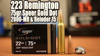 75gr Speer Gold Dot in 223 Remington