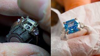 Stone Setting 101: Cushion Cut Stone | 4 Claw | Goldsmith's Workshop Secrets