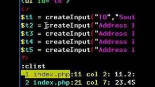 Vim7 as an IDE for Web applications