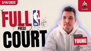 NBA Picks, Predictions & Best Bets | Full Court Press w/August Young | 3/14/25 | Doc’s Sports