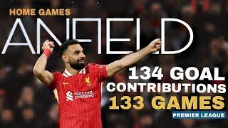 Mohamed Salah • Every EPL Goal and Assist at ANFIELD