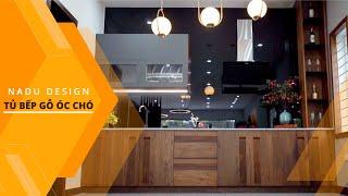 Tủ bếp gỗ óc chó - Vẻ đẹp đẳng cấp và sang trọng