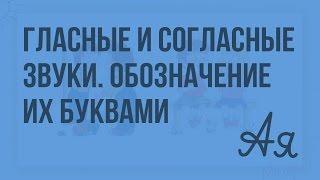 Гласные и согласные звуки. Обозначение их буквами. Видеоурок  по русскому языку 1  класс