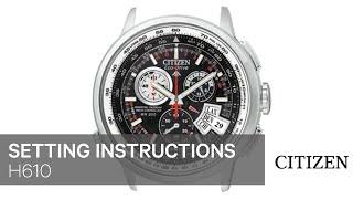 Citizen Watch Setting Instruction — H610