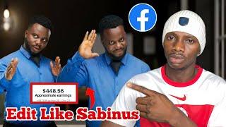 How to Edit Your Videos like Sabinus - Facebook Monetization