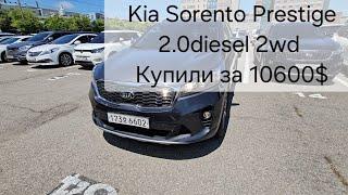 Аукцион Glovis Kia Sorento Prestige 2.0diesel 2wd 19год 129824км Купили за 10600$