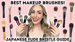 BEST MAKEUP BRUSHES by BRISTLE TYPE!THE BEST JAPANESE FUDE | CHIKUHODO, KOYUDO, TANSEIDO, KYUREIDO