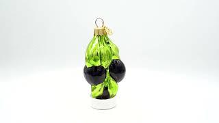 Black Olives Glass Christmas Ornament (AA-417)