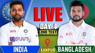 India vs Bangladesh 2nd Test, Day 4 | IND vs BAN SESSION 2 | IND VS BAN  Live Score & Commentary