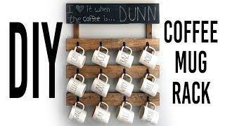 DIY Coffee Mug Rack For Wall