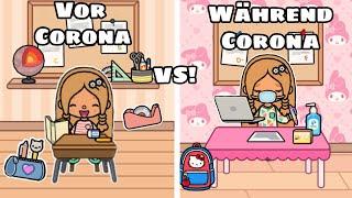 VOR CORONA VS WÄHREND CORONA  | CORONA GESCHICHTE | TOCA BOCA STORY DEUTSCH | TOCA AMIRA