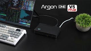 Argon ONE V5 & OLED Linux Powered 16GB Raspberry Pi 5 Mini PC Setup